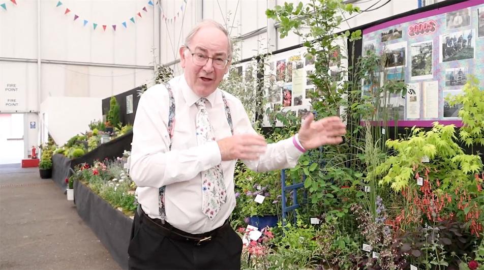 Howard Drury at Pershore College stand at BBC Gardeners' World Live